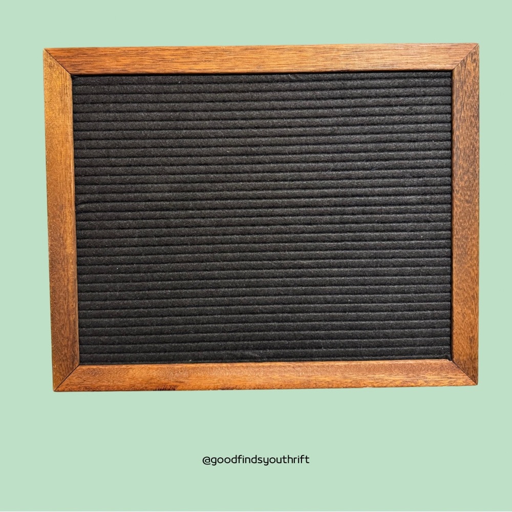 Wood Framed Black Letter Board
